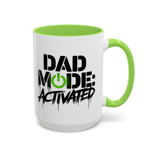 Dad Mode Activated Colorful Mug for Dads, Gifts for Dads, Funny Coffee Mugs, Father's Day Gift, 11oz & 15oz