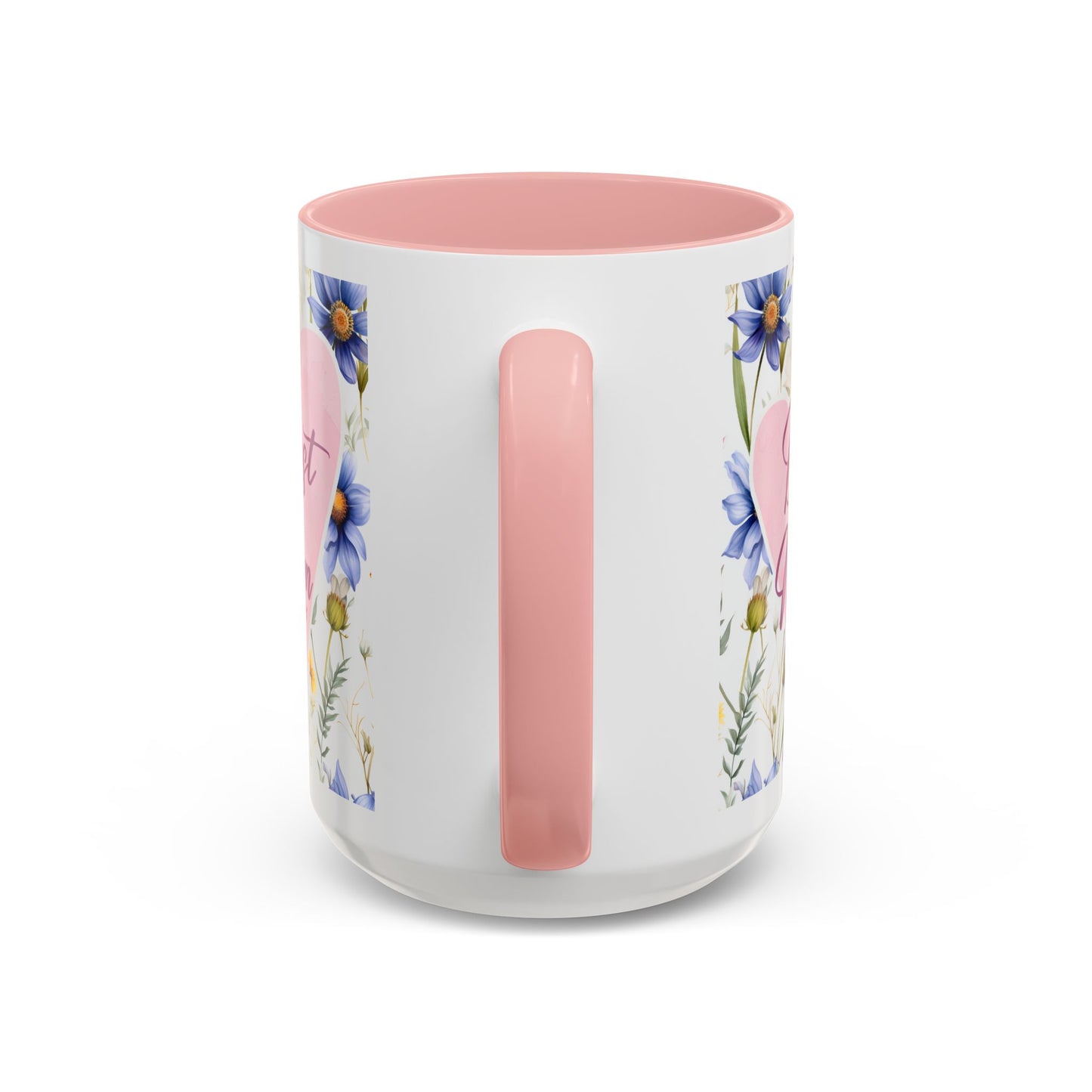 Floral Best Mom Ever Coffee Mug, Pink Accent Mug for Mother’s Day, Birthday Gift, Floral Kitchen Decor, Gift for Her