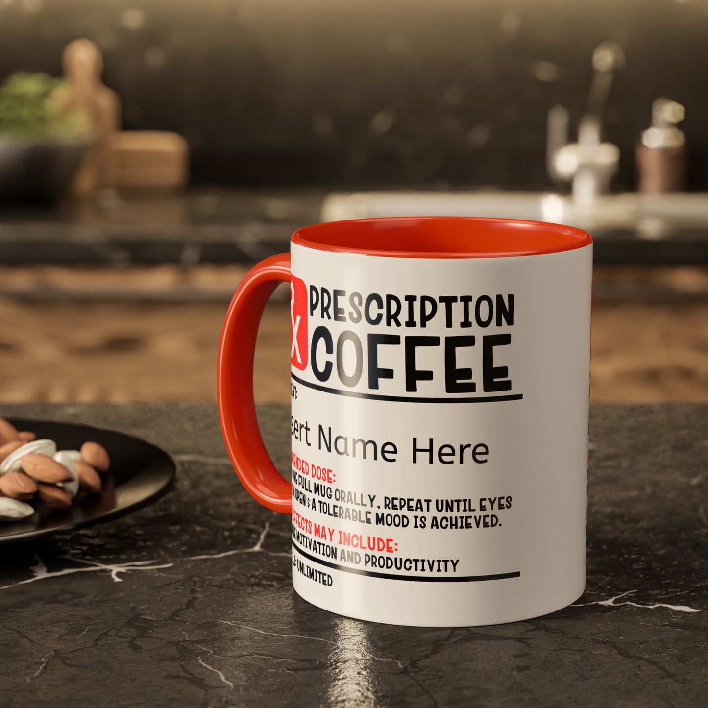 Prescription Coffee Mug, Personalized Gift for Coffee Lovers, Funny Office Mug