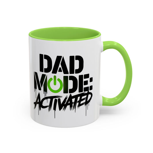 Dad Mode Activated Colorful Mug for Dads, Gifts for Dads, Funny Coffee Mugs, Father's Day Gift, 11oz & 15oz