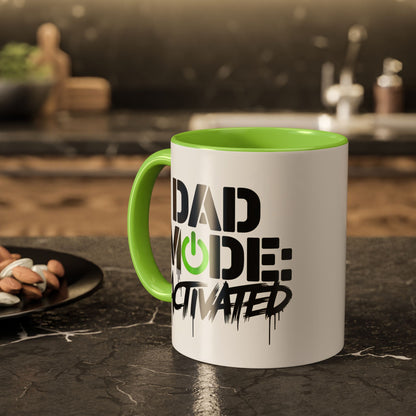 Dad Mode Activated Colorful Mug for Dads, Gifts for Dads, Funny Coffee Mugs, Father's Day Gift, 11oz & 15oz