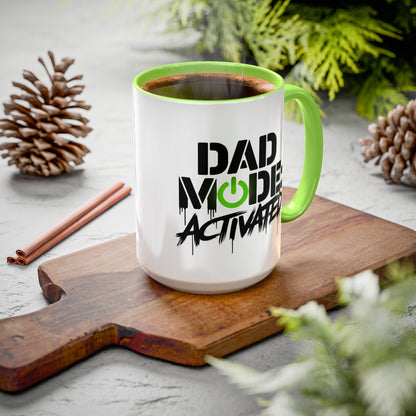 Dad Mode Activated Colorful Mug for Dads, Gifts for Dads, Funny Coffee Mugs, Father's Day Gift, 11oz & 15oz