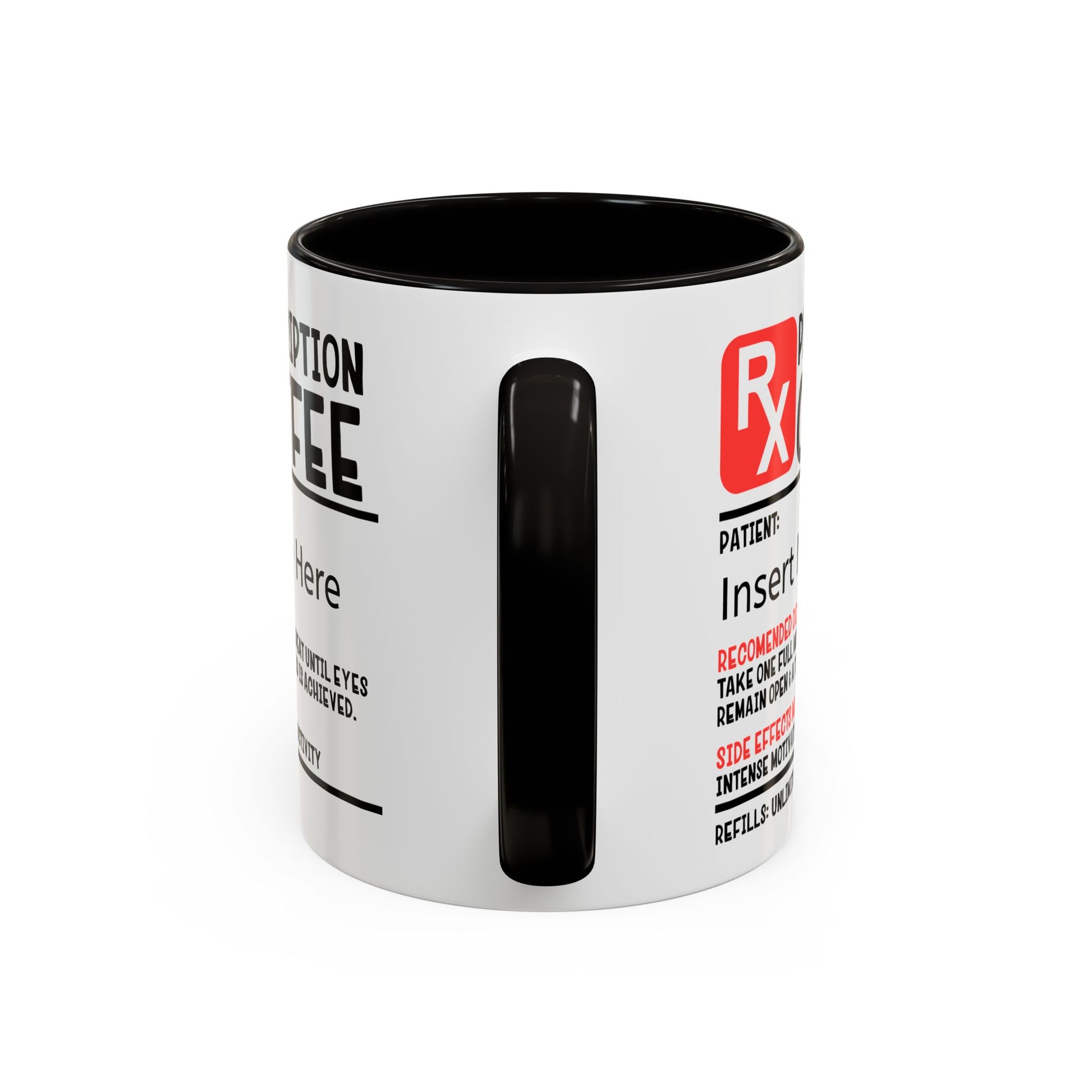 Prescription Coffee Mug, Personalized Gift for Coffee Lovers, Funny Office Mug
