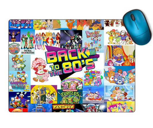 The Cool Mouse Pad Back to the 80s Themed for Computer Laptop Home Office Gaming Working Desk Desktop Accessories Non-Slip Rubber Mouse Pad