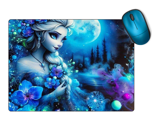 The Cool Mouse Pad Moon Princess Themed for Computer Laptop Home Office Gaming Working Desk Desktop Accessories Non-Slip Rubber Mouse Pad