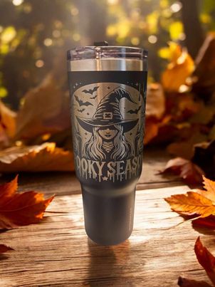 Custom Engraved Halloween Themed Hydrapeak Voyager 32 oz Classics Tumbler