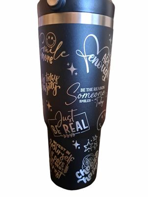 Laser Engraved Self Love Club Inspirational Quotes Nomad 32 oz Stainless Steel Insulated Bottle