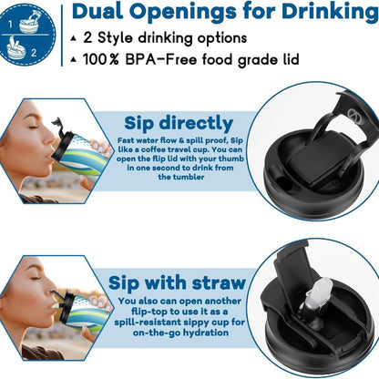 Raising Husbands is Exhausting Themed Custom Sports Tumbler Cup - 20 oz Stainless Steel Skinny Tumbler with Dual Opening ways for drinking, Built in Straw and Sipping option both on Lid