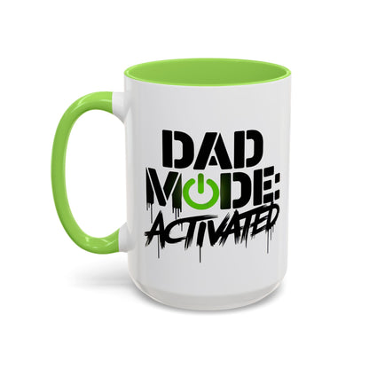 Dad Mode Activated Colorful Mug for Dads, Gifts for Dads, Funny Coffee Mugs, Father's Day Gift, 11oz & 15oz