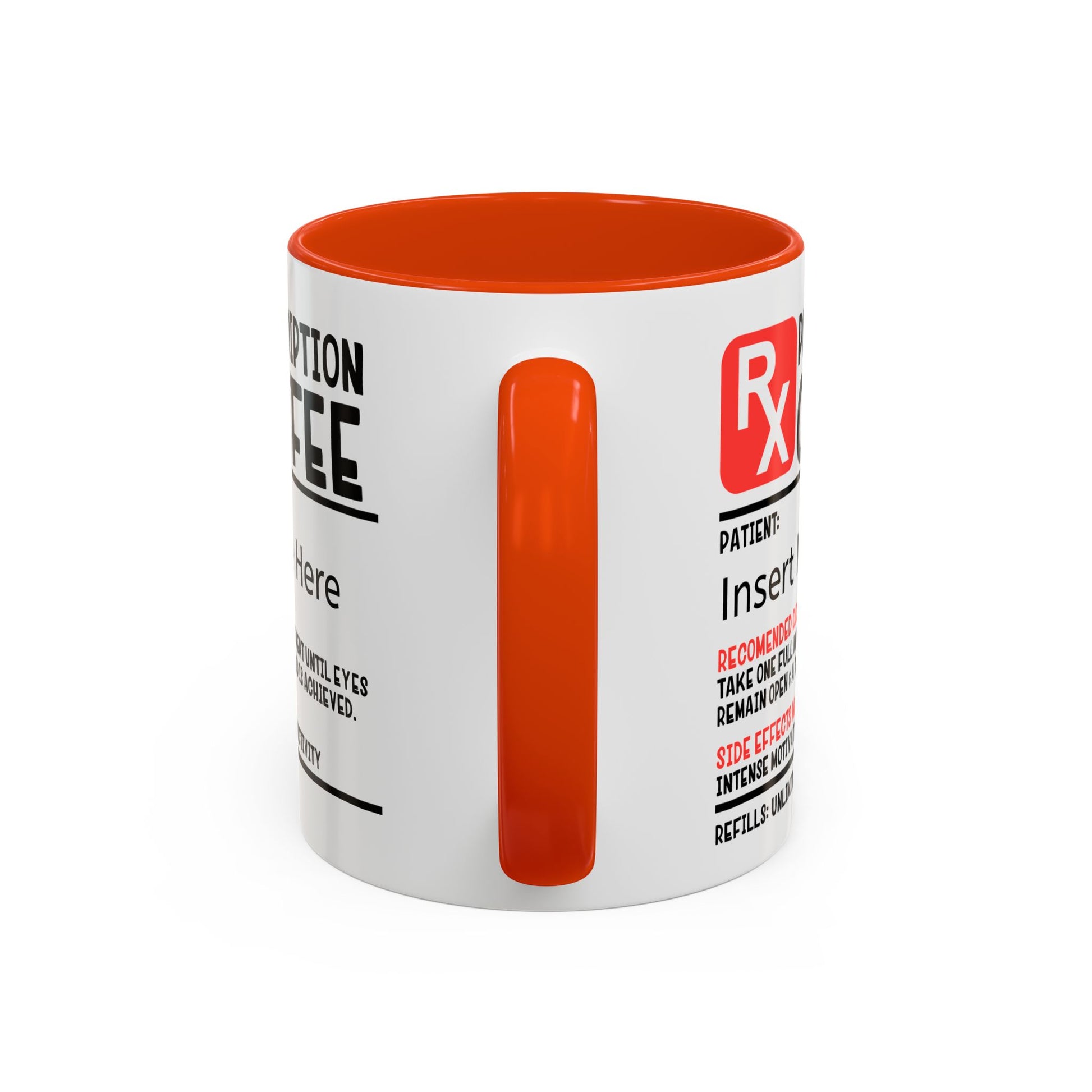 Prescription Coffee Mug, Personalized Gift for Coffee Lovers, Funny Office Mug